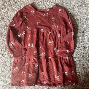 LC Lauren Conrad Kids Floral Dress in Maroon